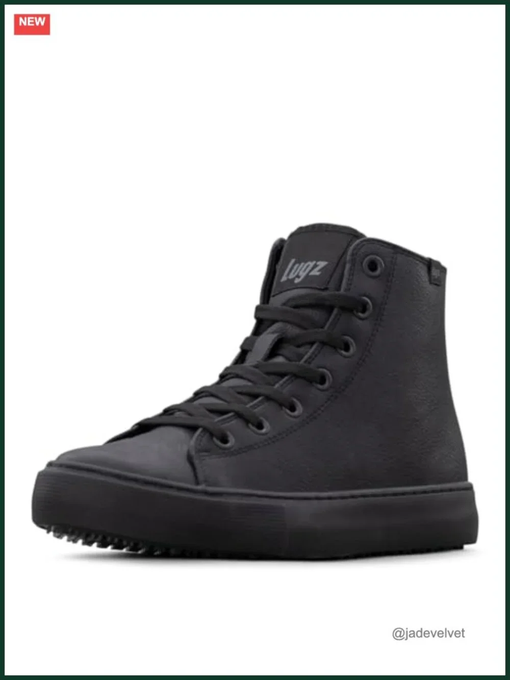 Lugz Women's Stagger Hi Slip-Resistant Leather Work Sneaker